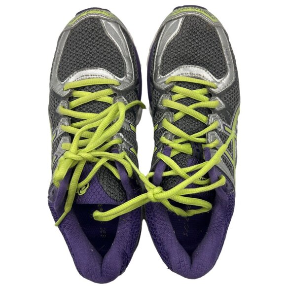 Asics Womens Gel Kayano 21 Running Shoes Purple Green Size 7 - Picture 6 of 9